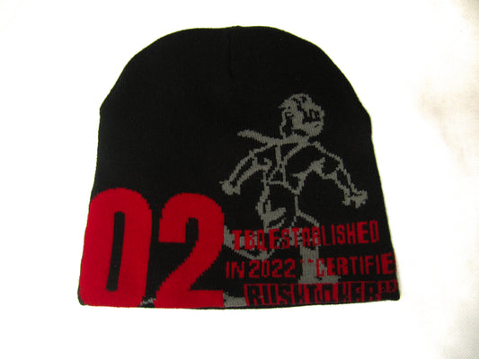 Certified Risk Taker Beanie (black-red)