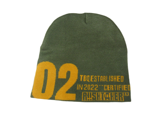 Certified Risk Taker Beanie (green-yellow)